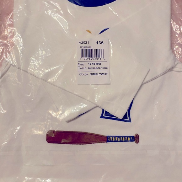 Baby boys Gymboree peek a boo baseball ⚾️ top. NWT - Picture 5 of 5